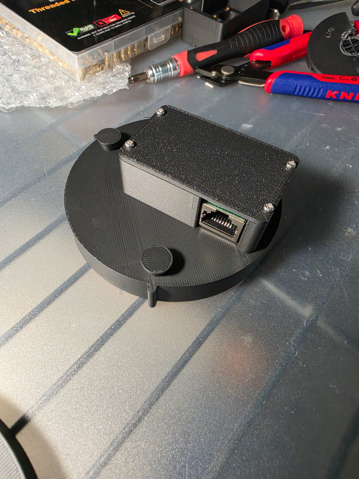 Azimuth encoder case, third view