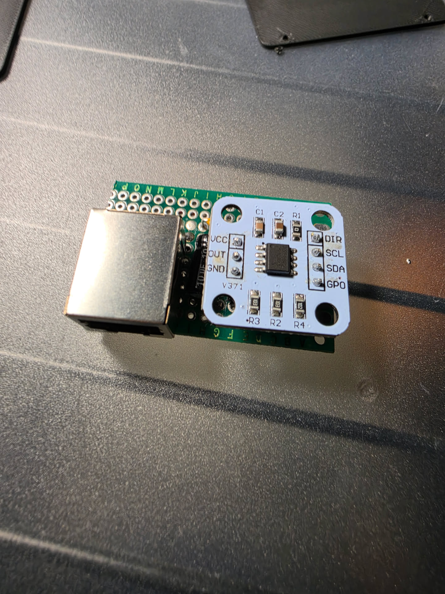 AS5600 azimuth encoder on perf board