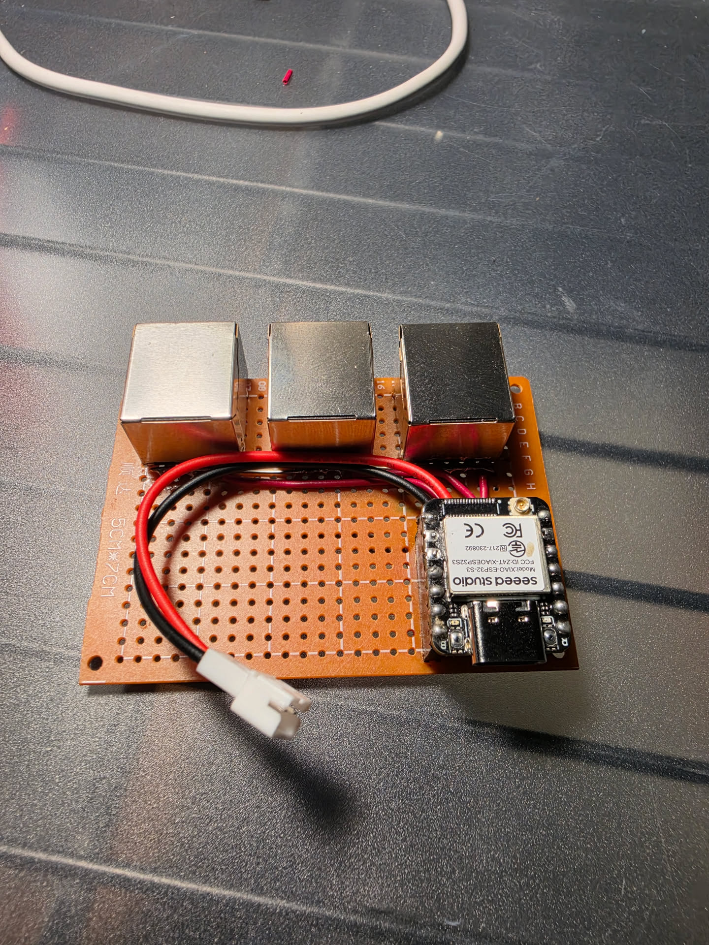 ESP32-S3 controller on perf board